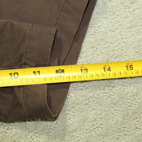 Sonoma Life Style Bermuda Shorts Women's 34x11 Brown Mid Rise Flat Front - Picture 3 of 6